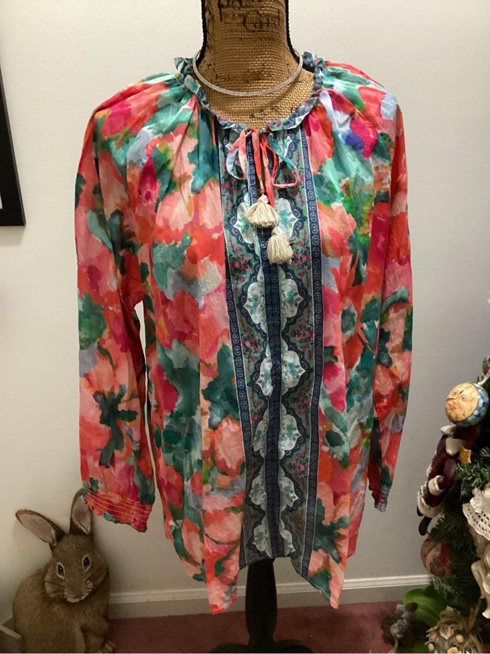 Soft Surroundings Peasant Top